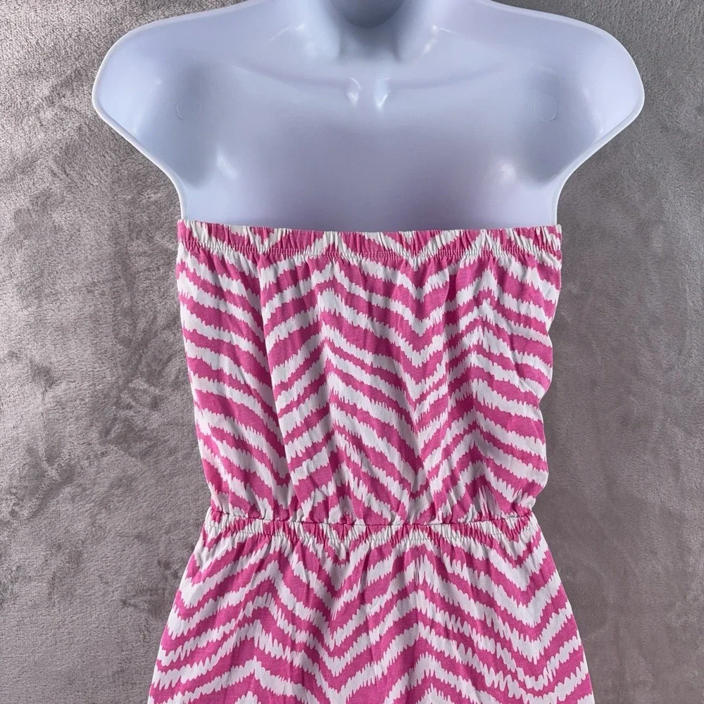 Lilly Pulitzer Windsor Strapless Dress Womens Size Large Pink Striped Mini - Picture 5 of 8